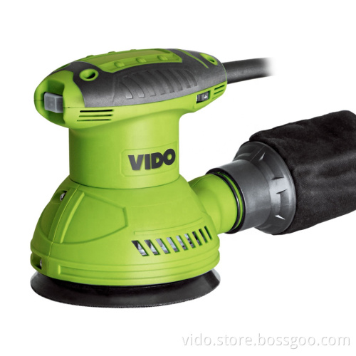 VIDO power tools 5 inch 125mm 320w low vibration heavy duty variable speed electric mini random orbital sander